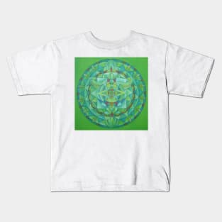 Angel of New Beginnings free-hand mandala Kids T-Shirt